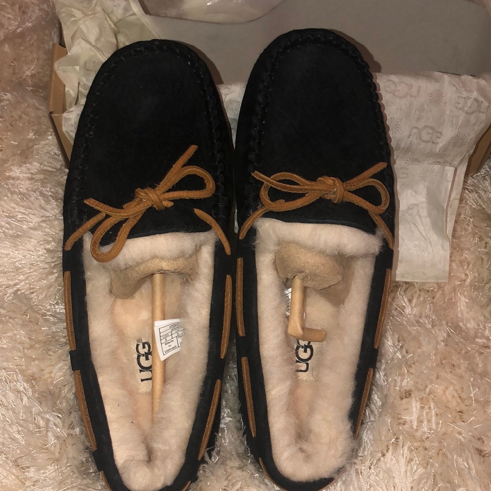 black ugg moccasins